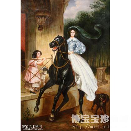 陈飚 骑马的少女 类别: 人物油画